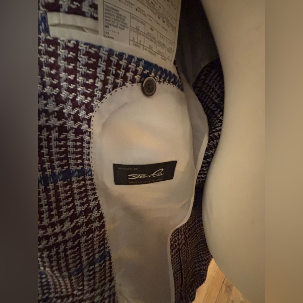 Suitsupply Brown and Blue Checkered Blazer - Picture 14 of 17